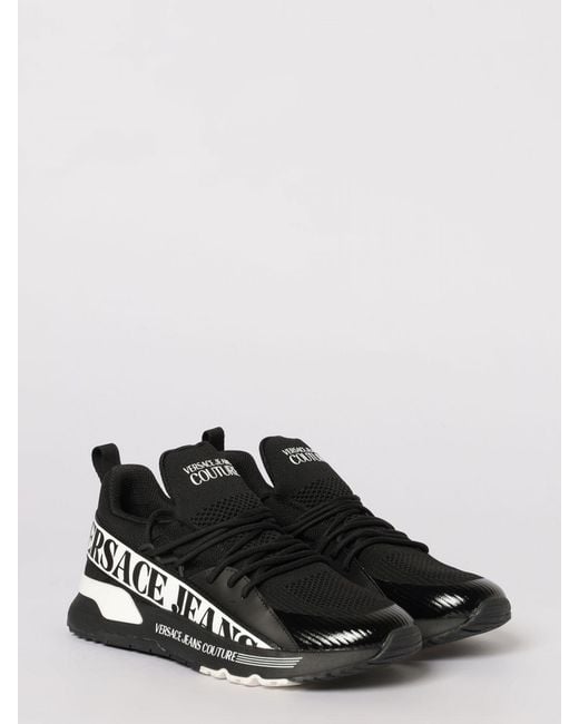 Versace Jeans Couture White Mesh Sneakers for men