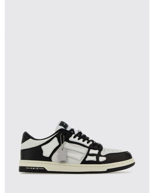 Amiri White Skel Leather Sneakers for men