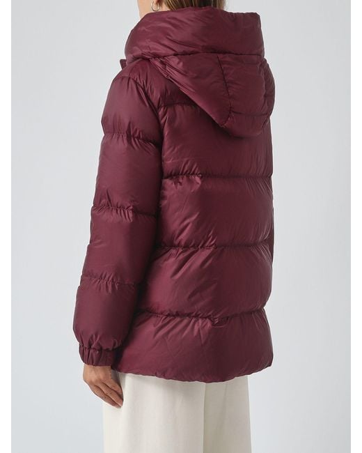 Max Mara Red Short Down Jacket
