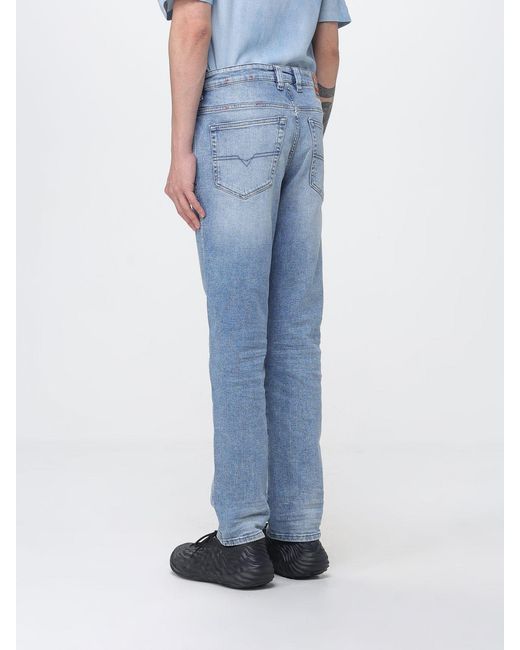 DIESEL Blue D-Vyl Cotton Denim Jeans for men