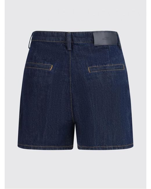 7 For All Mankind Blue Denim Shorts