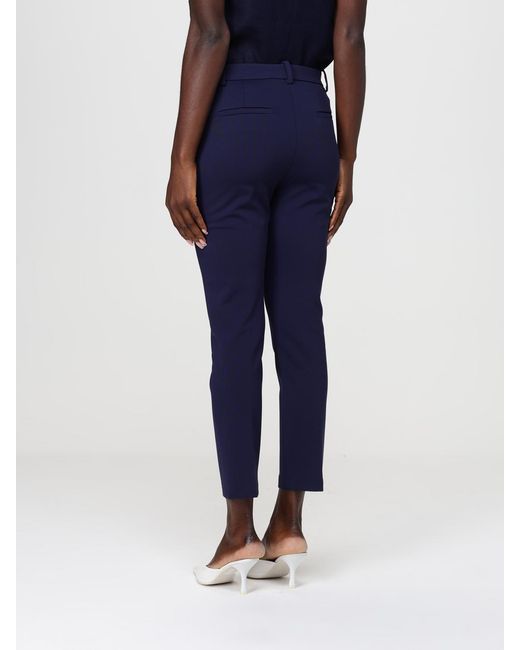 Pinko Blue Bello Stretch Viscose Blend Trousers