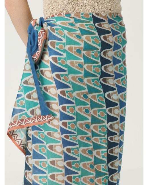 Maliparmi Blue Pareo Damen