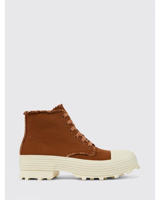 CAMPERLAB Brown Traktori Tencel Ankle Boot for men