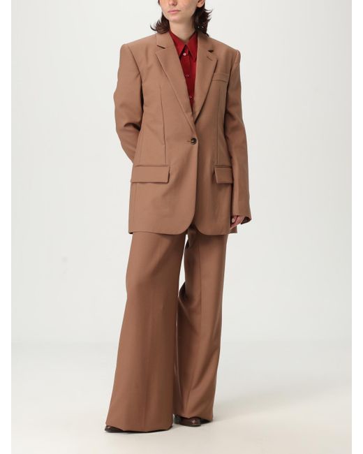 Stella McCartney Brown Single-Button Blazer
