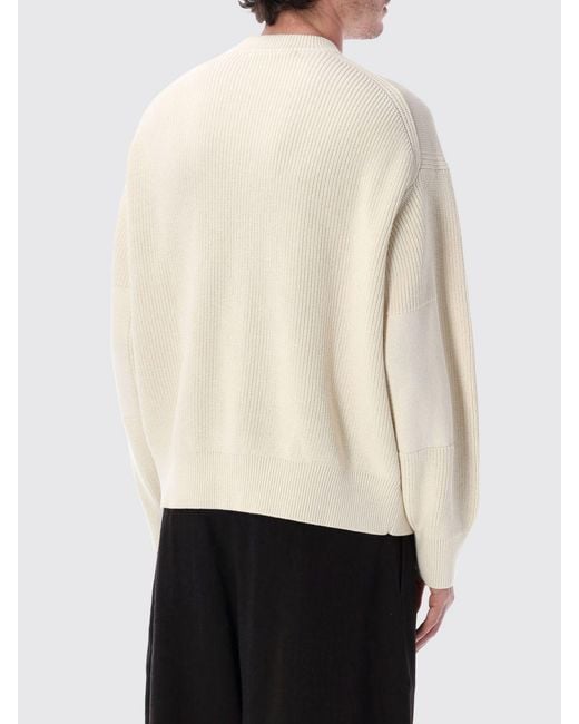 Studio Nicholson White Cotton Crewneck Pullover for men