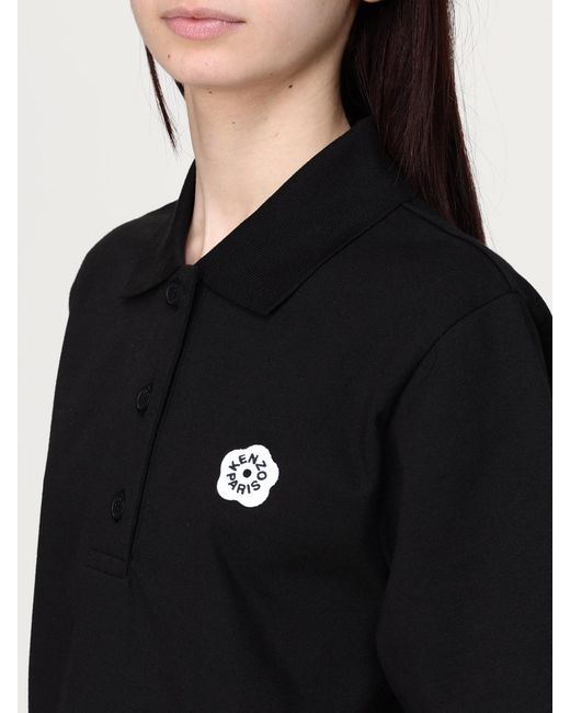 KENZO Black Polo Shirt Short Sleeves