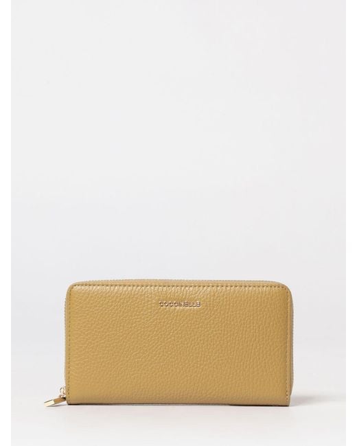 Coccinelle Natural Metallic Soft Grained Leather Wallet