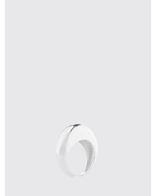 FEDERICA TOSI White New Stone Plated Bronze Ring