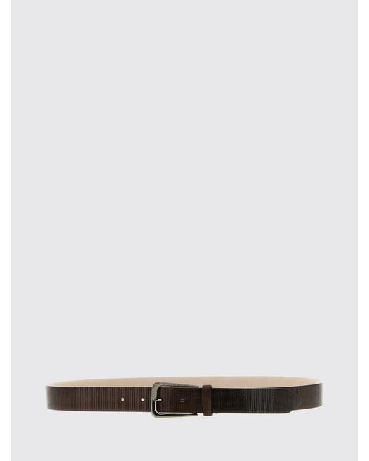 Brunello Cucinelli White Crafted Leather Belt