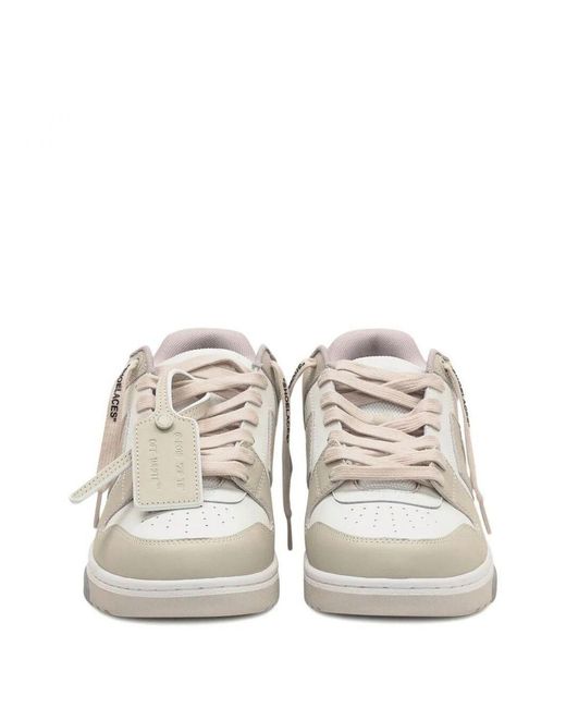 Off-White c/o Virgil Abloh White Out Of Office Leather Sneakers for men