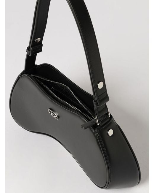 DIESEL Black Play Leather Bag