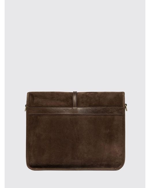 Gianni Chiarini Brown Berlino Suede Bag for men