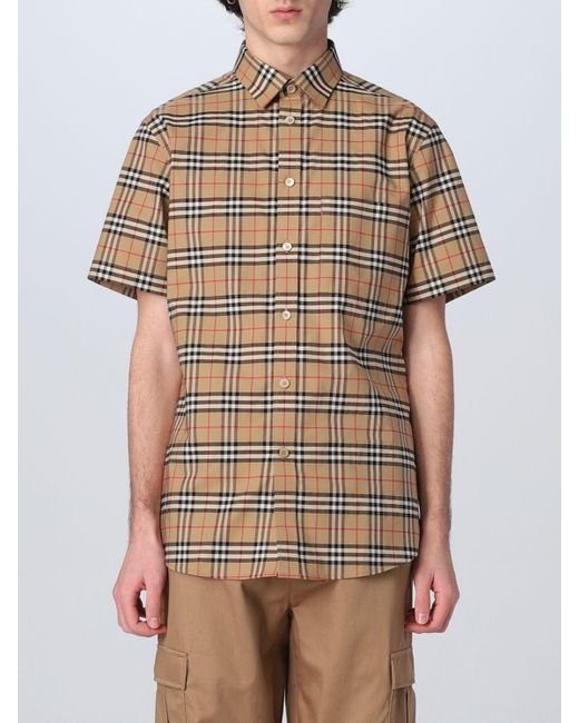 Burberry Shirt in Brown for Men | Lyst