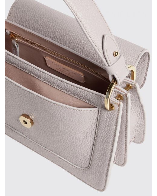 Coccinelle Natural C-Me Mini Hammered Leather Bag