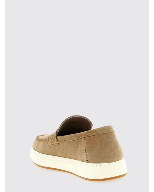 Hogan White H-Tv Suede Loafers for men