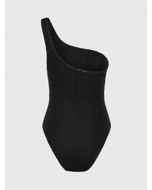 Missoni Black One Shoulder One Piece Swimsuit