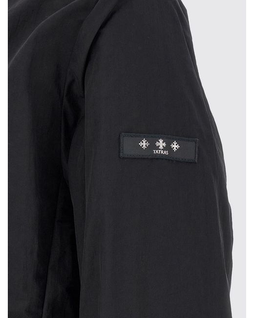 Tatras Blue Nylon Hooded Windbreaker Jacket for men