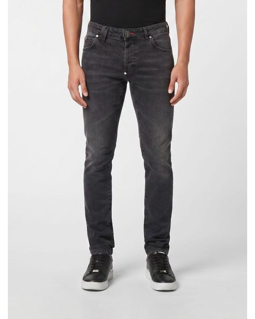 Philipp Plein Black Skinny Fit Jeans for men