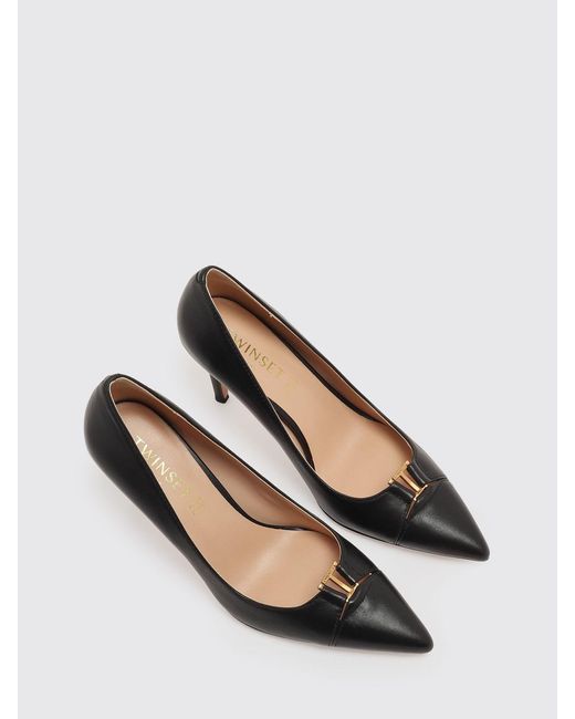 Twinset Black Leather Pumps