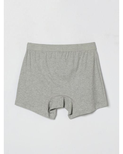Comme des Garçons Gray Comme Des GarÇ Ons Cotton Boxer Shorts With Elasticated Waistband for men