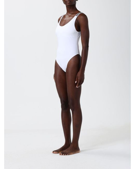 Brunello Cucinelli White One-Piece Swimsuit