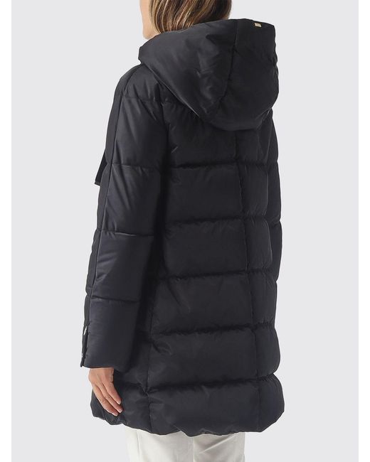 Herno Black A-Shape Short Hooded Down Jacket