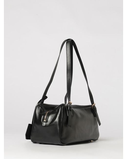Versace Black Leather Tag Bag