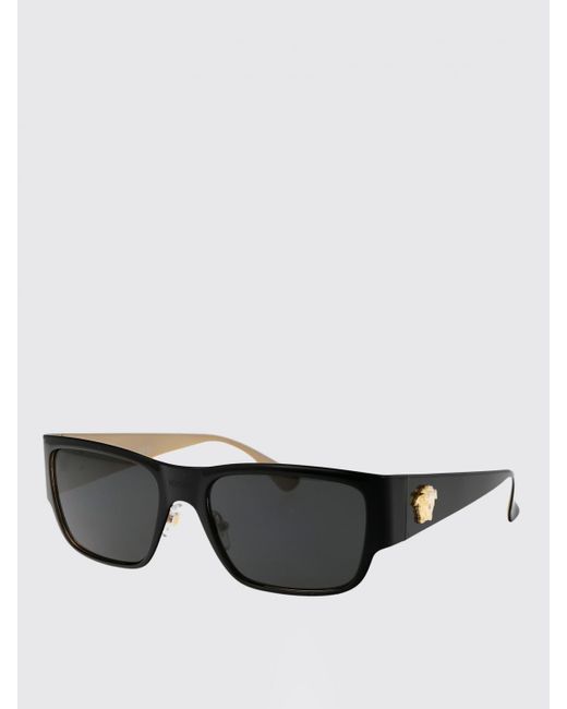 Versace Black Metal Sunglasses for men