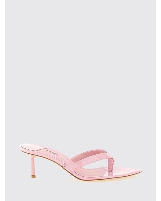 Le Silla Pink Gisele Patent Leather Sandals