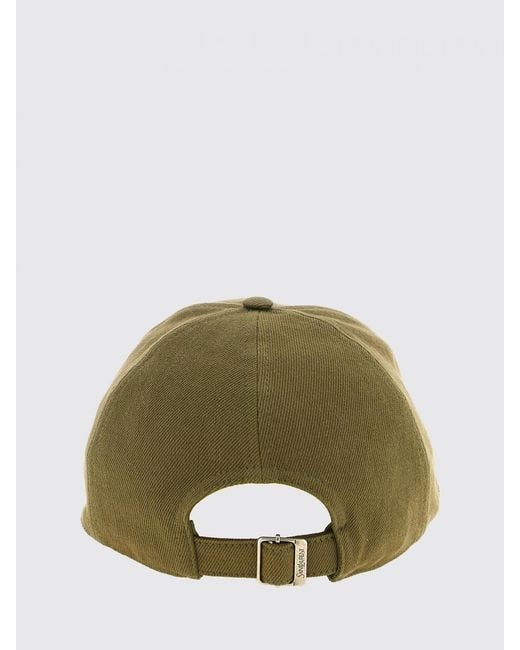 Saint Laurent Green Cassandre Cotton Twill Hat for men