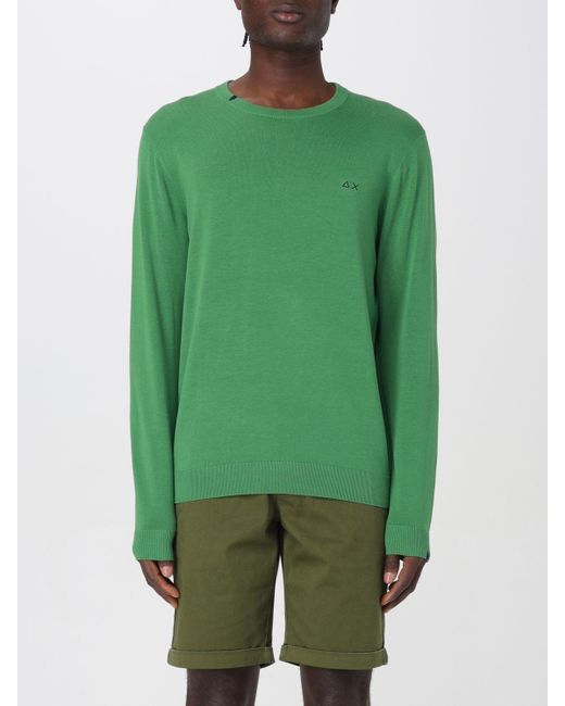 Sun 68 Green Sweatshirt for men