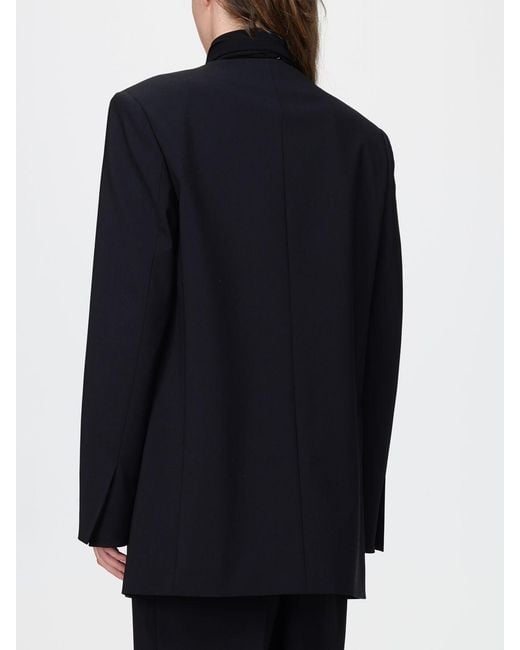 Alberta Ferretti Blue Long Double-Breasted Blazer