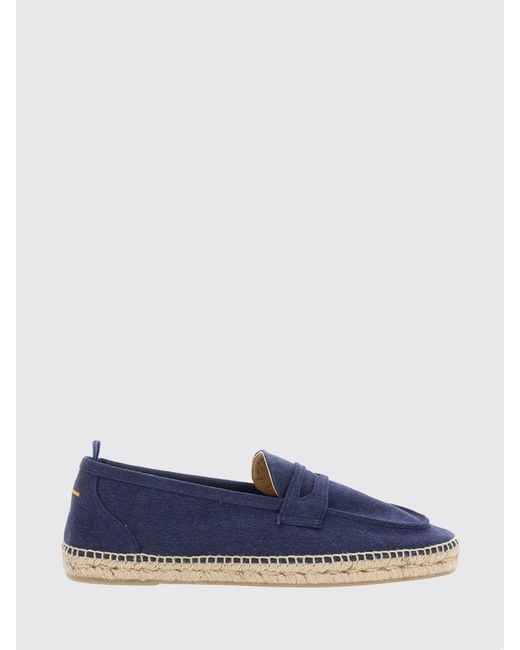 Castaner Blue Nacho Classic Canvas Espadrilles With Raised Apron Toe for men