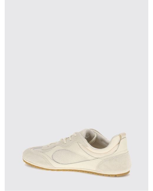 Tory Burch White Leather And Mesh Sneakers