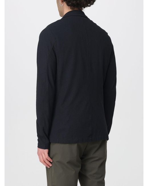 Zanone Blue Cotton Single-Breasted Blazer for men