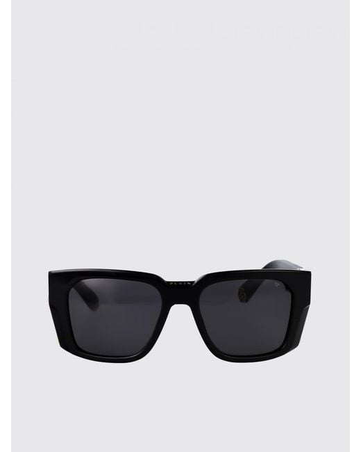 Philipp Plein Black Spp130M Sunglasses Square Frame