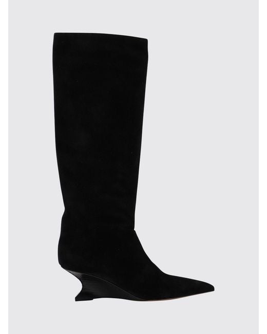 Paris Texas Black Flat Ankle Boots