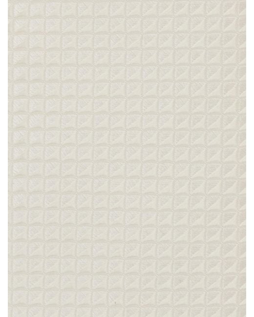 Emporio Armani White Abstract Jacquard Tie for men