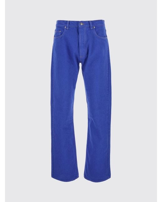 Versace Blue Denim Straight Jeans for men