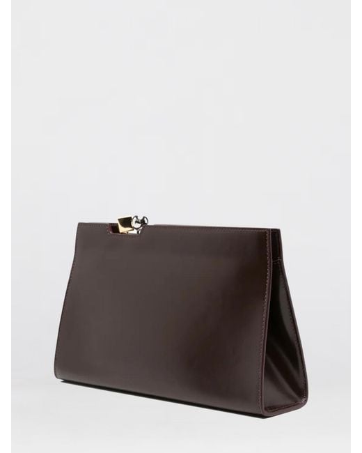Jacquemus Brown Le Salon Leather Clutch