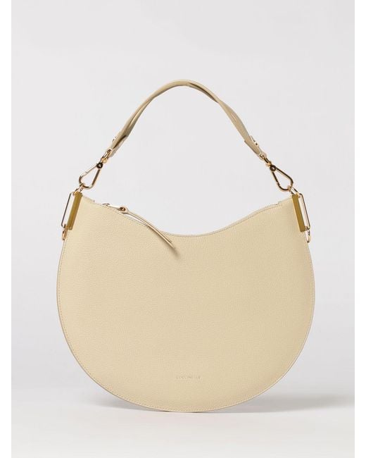 Coccinelle Natural Hobo Sunup Grained Leather Bag
