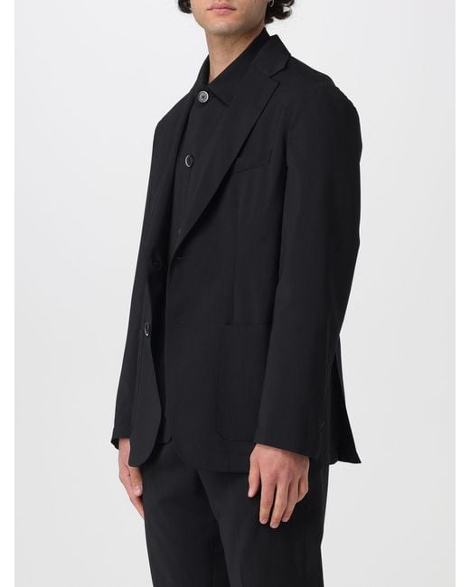 Barena Blue Single-Breasted Virgin Wool Blazer for men