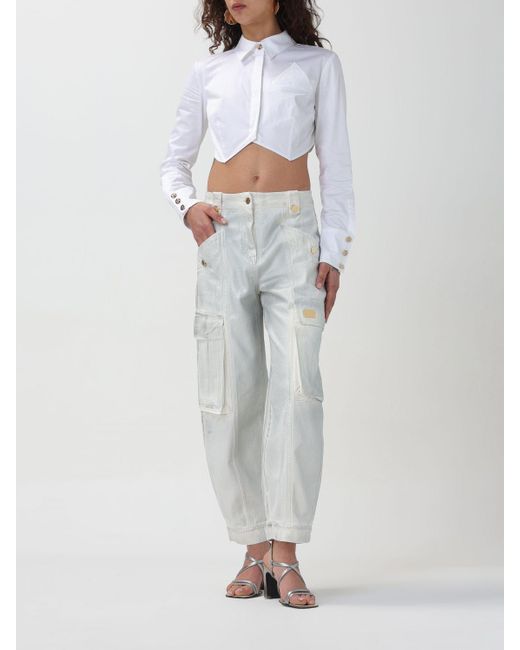 Jeans Elisabetta Franchi en coloris Gray