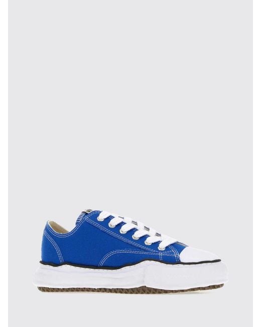 Maison Mihara Yasuhiro Blue Peterson Low Top Canvas Trainers With Rubber Sole for men