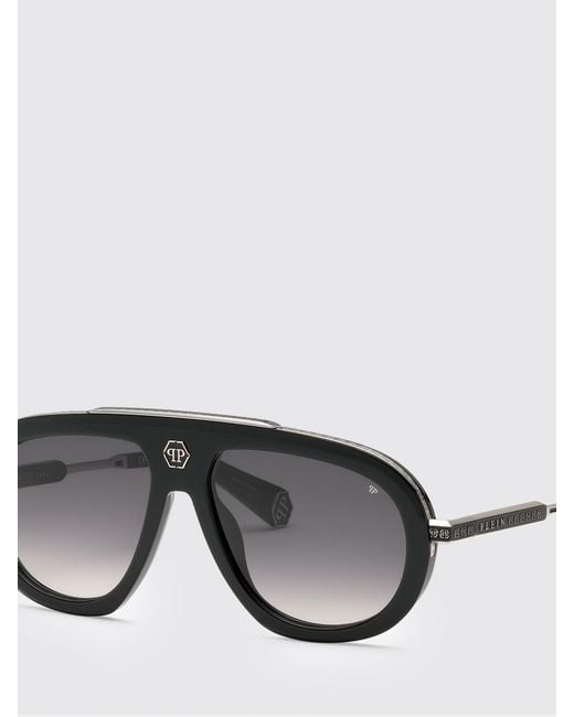 Philipp Plein Gray Sunglasses for men