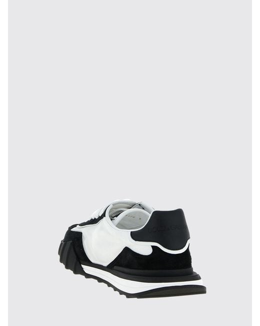 Dolce & Gabbana White Dolce &Amp Gabbana Dg Athletic Suede And Nylon Sneakers for men