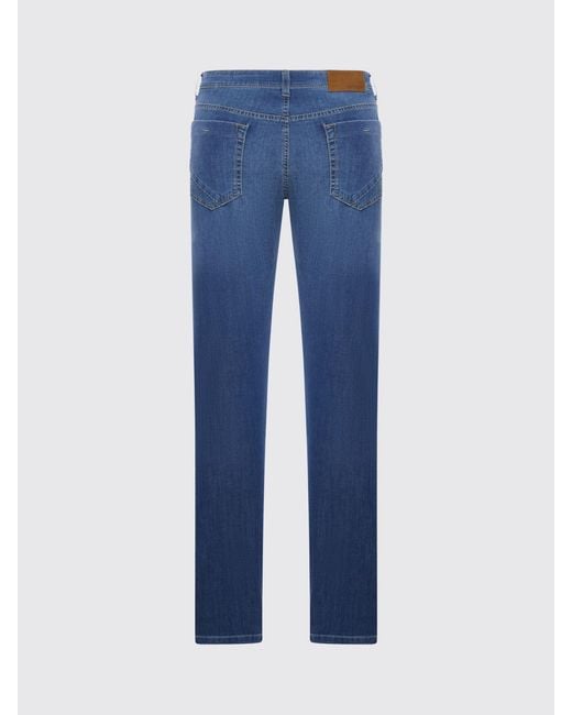 Incotex Blue Slim Fit Cotton Denim Jeans for men