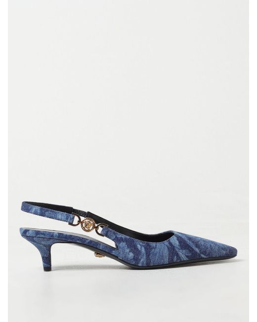 Versace Blue High Heel Shoes