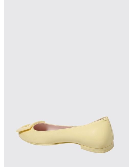 Roger Vivier Natural U Look Patent Leather Ballerinas
